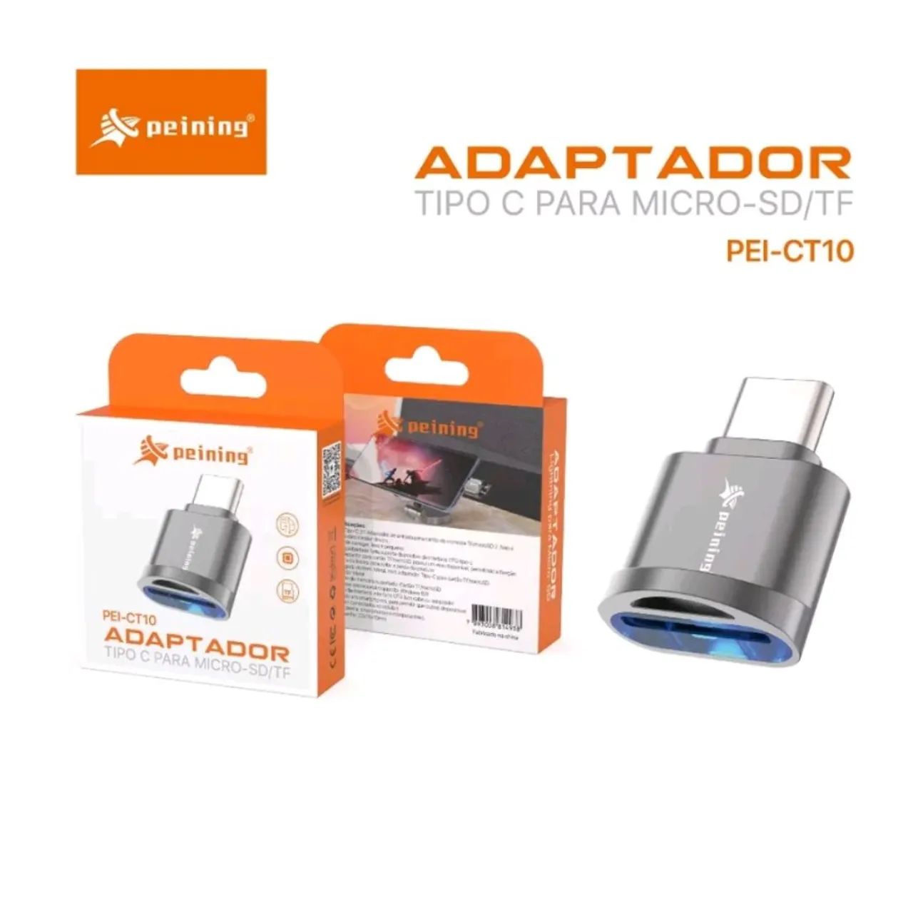 Adaptador Tipo C para Micro SD/TF PEI-CT10