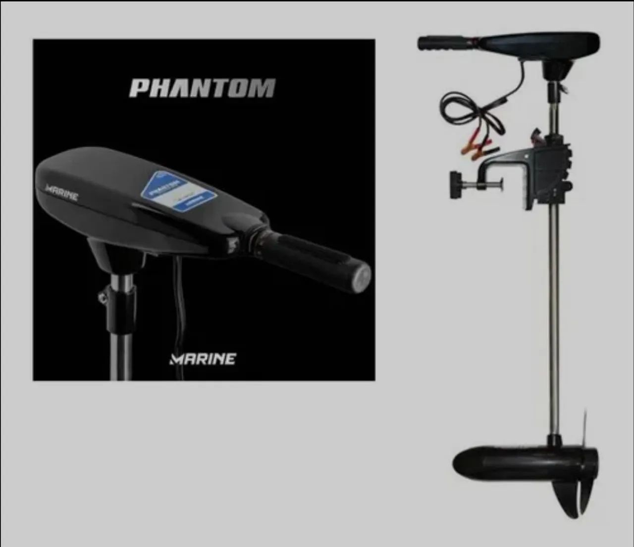 Motor Elétrico Barco Marine Sports Phantom 34lbs com Visor Digital - Foto 4