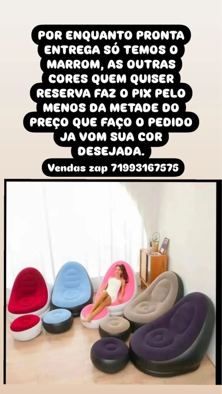 Sofá inflável zap *42