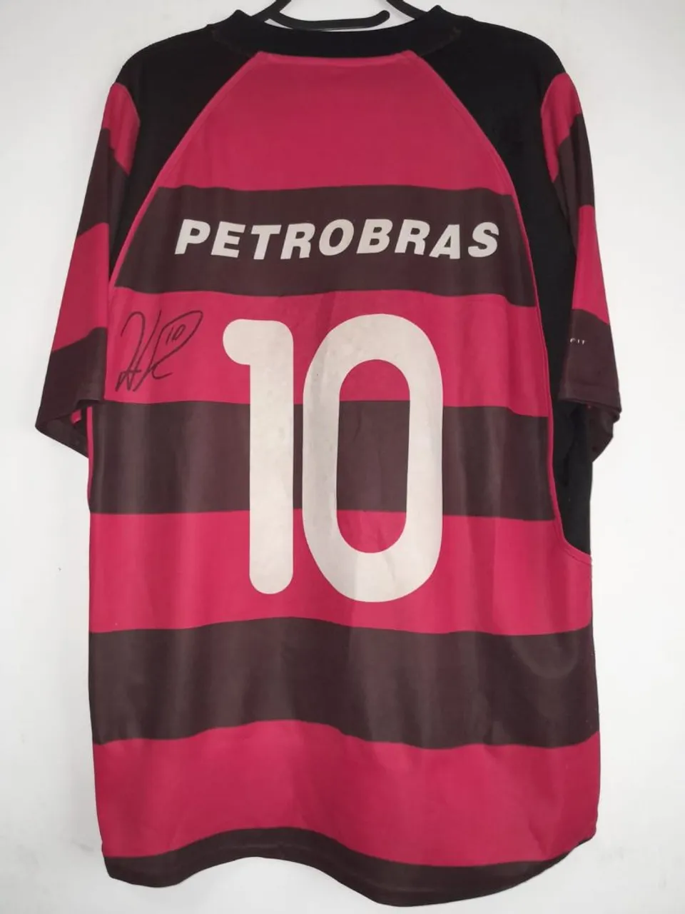 Camisa Flamengo Campeão Copa dos Campeões 2001 #10 Petkovic Autografada