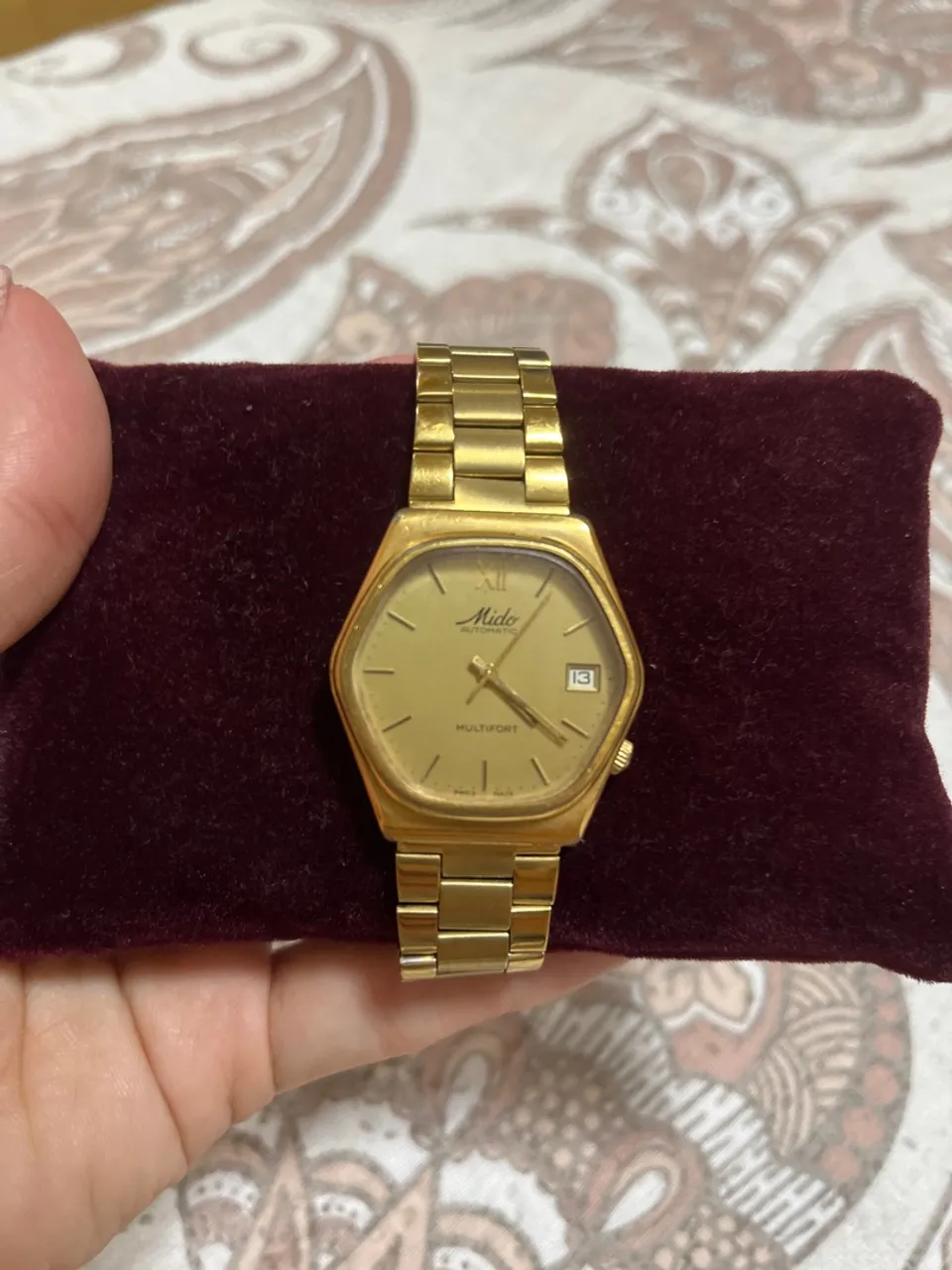 Relógio Mido Multifort Dourado Vintage
