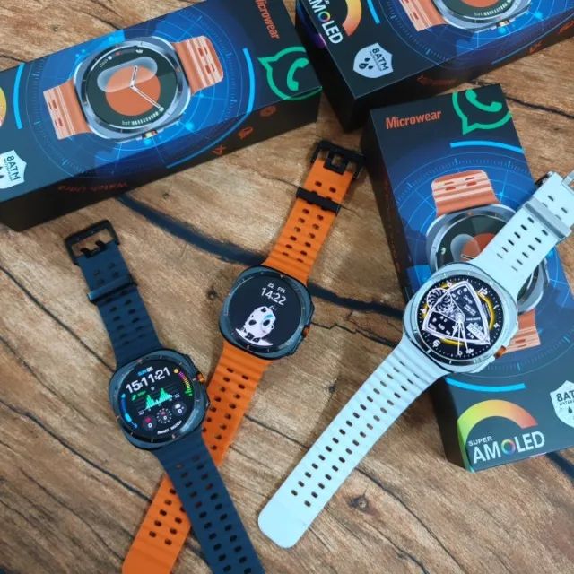 Relógio Smartwatch Su01 Ultra Serie 11 Amoled Gps Nfc 8atm - Foto 3