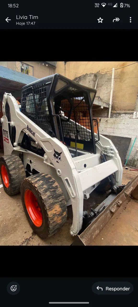 Mini carregadeira Bobcat s175 - Foto 4