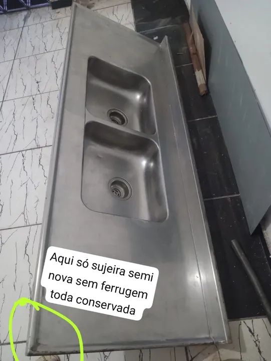 Cuba dupla em aço inox - Foto 4