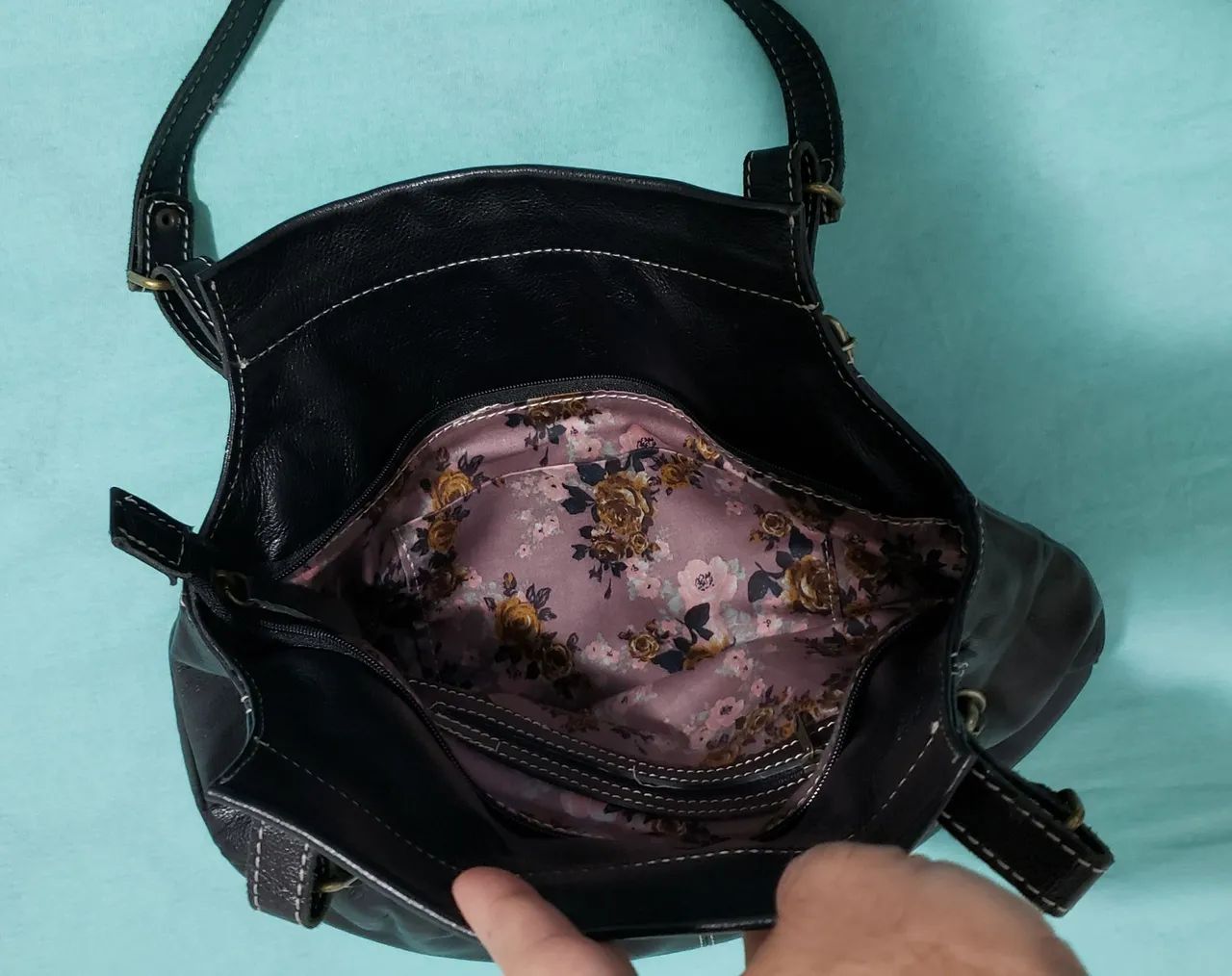 Bolsa em Couro Legítimo Mallu Rio Nova - Foto 3