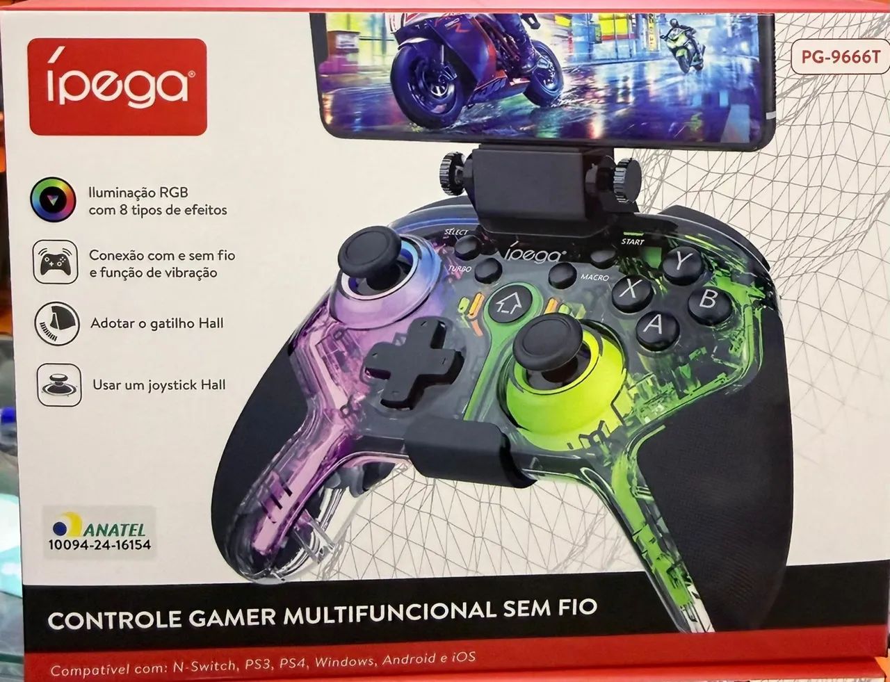 Controle Joystick Bluetooth RGB 