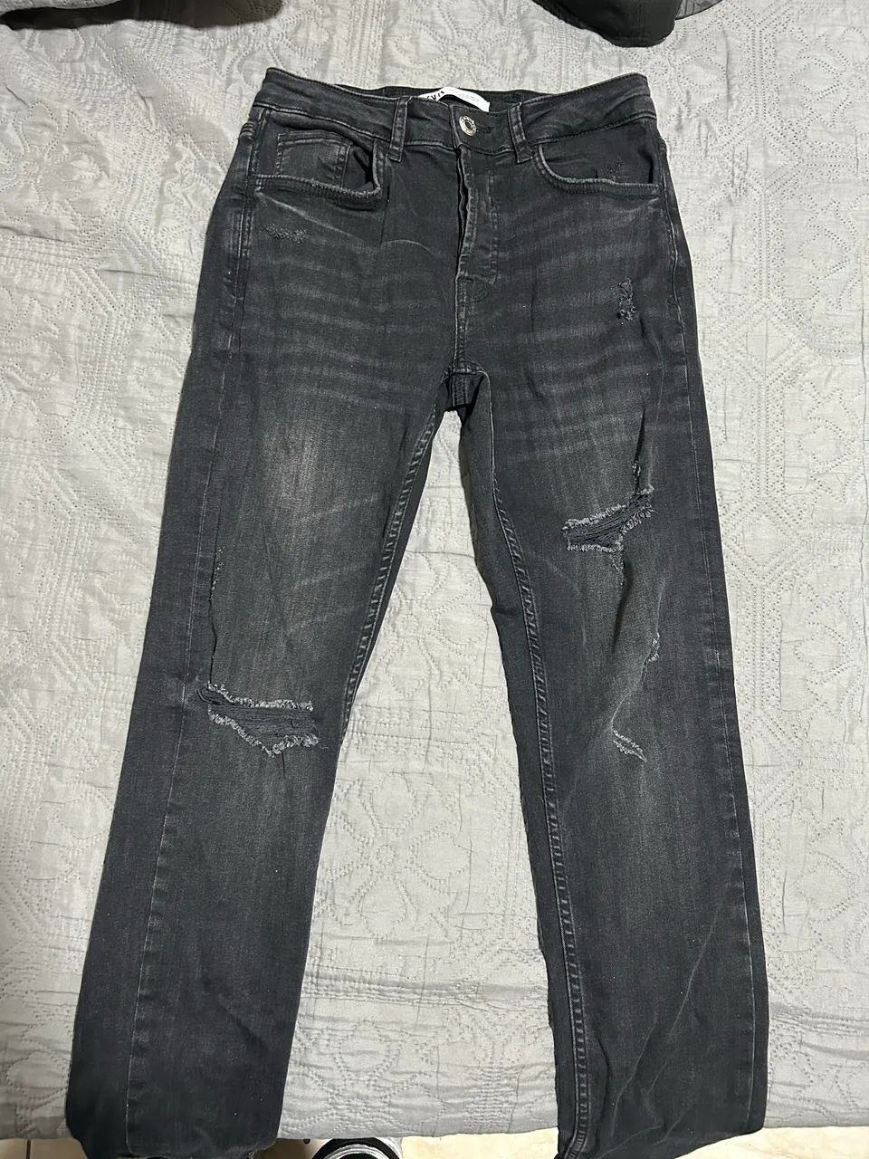 jeans Zara skinny rasgado  - Foto 3