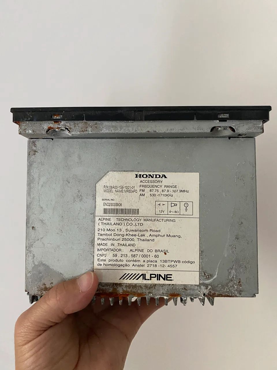 Rádio Som Player USB Honda FIT 2015 - 2019 - Foto 2