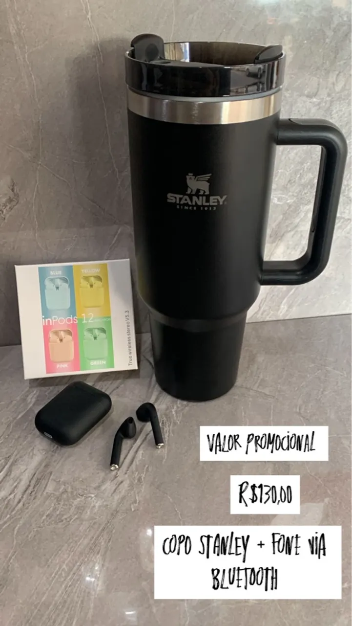 Copo Stanley + Fone Bluetooth - Promoção!