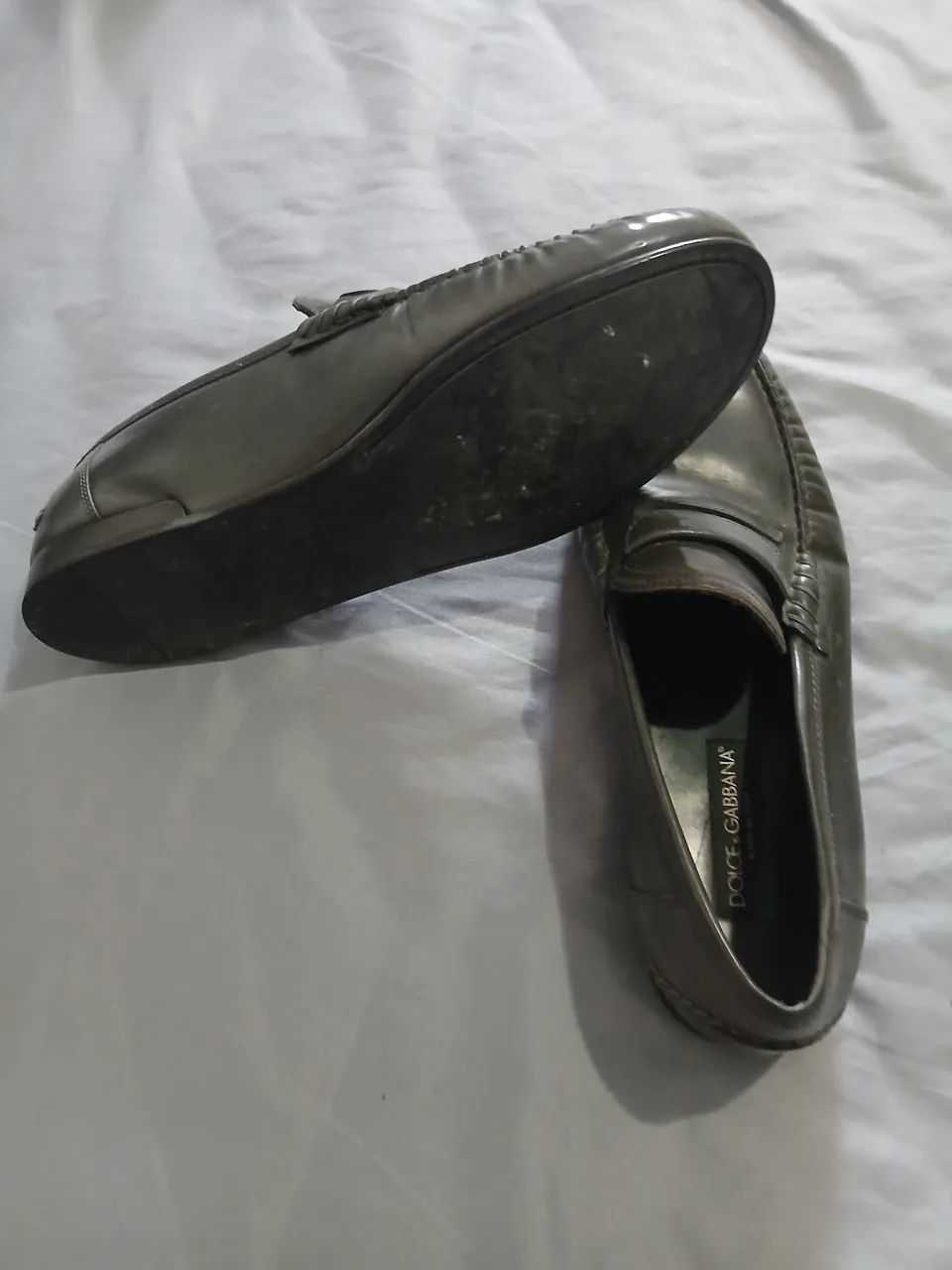 Mocassim de couro Douce Cabana Itália N41  - Foto 5