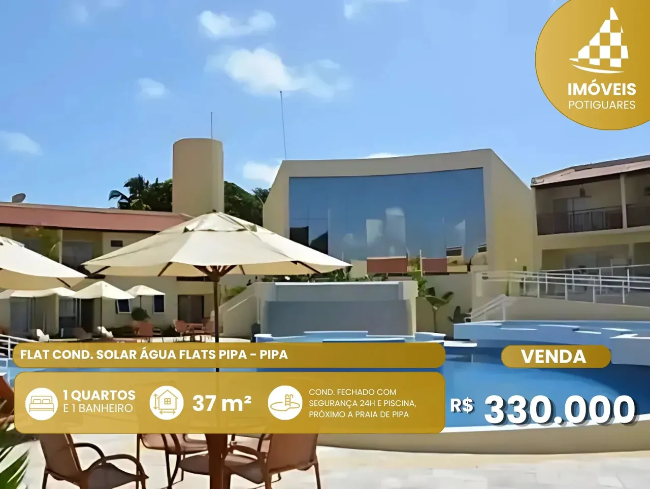 Imóvel para venda com 37 metros quadrados com 1 quarto em Centro - Tibau do Sul - RN
