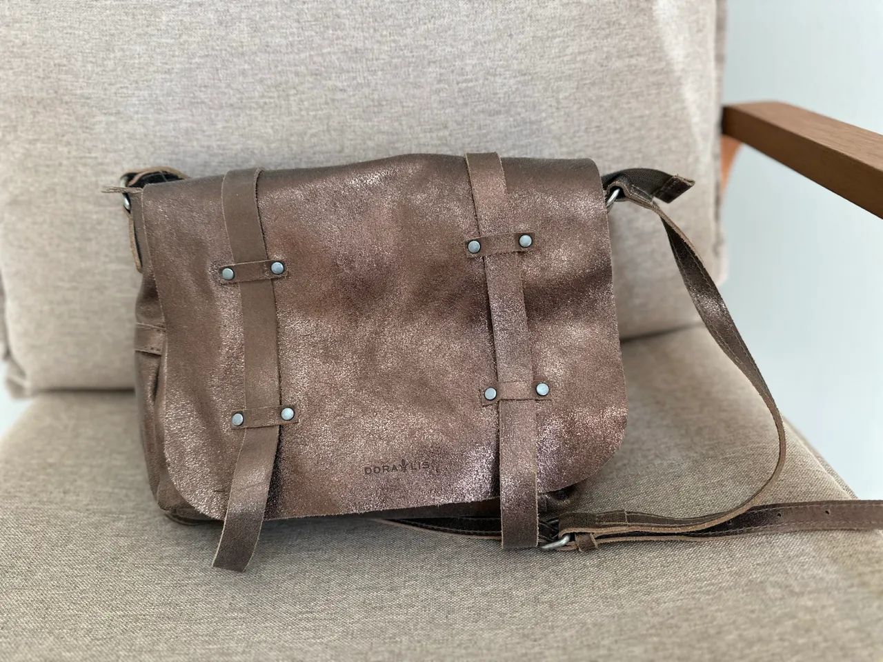 Bolsa de Couro Dora Lis - Foto 5
