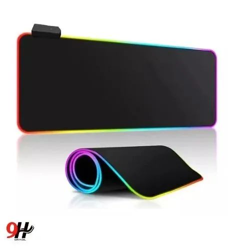Mouse pad Gamer Cores Led Rgb Grande Speed Usb 80x30cm3mm 7 cores 14 tipos de iluminacao - Foto 3
