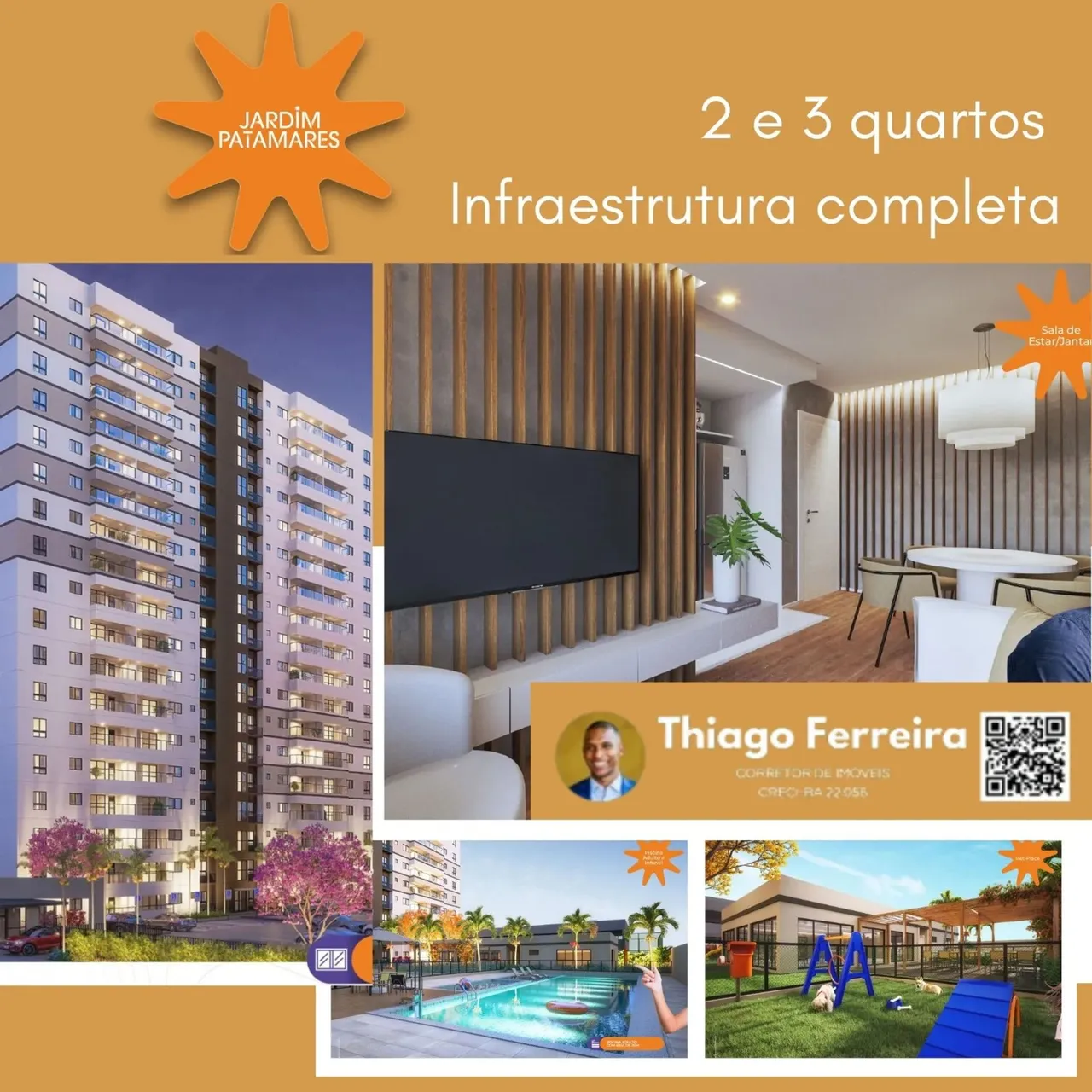Jardim Patamares, Apartamentos De 2 E 3 Quartos, Entre 55M² A 63M² E 1 A 2 Vagas De Garage