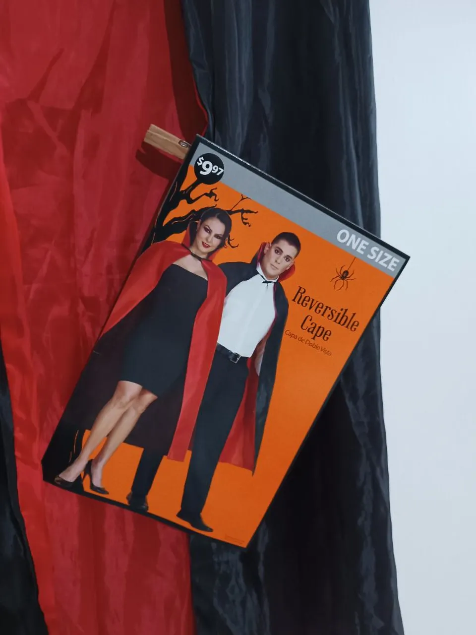 Capa de Vampiro Reversível - Fantasia Halloween