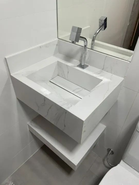 Nicho de porcelanato carrara cristal, faço entrega  - Foto 3
