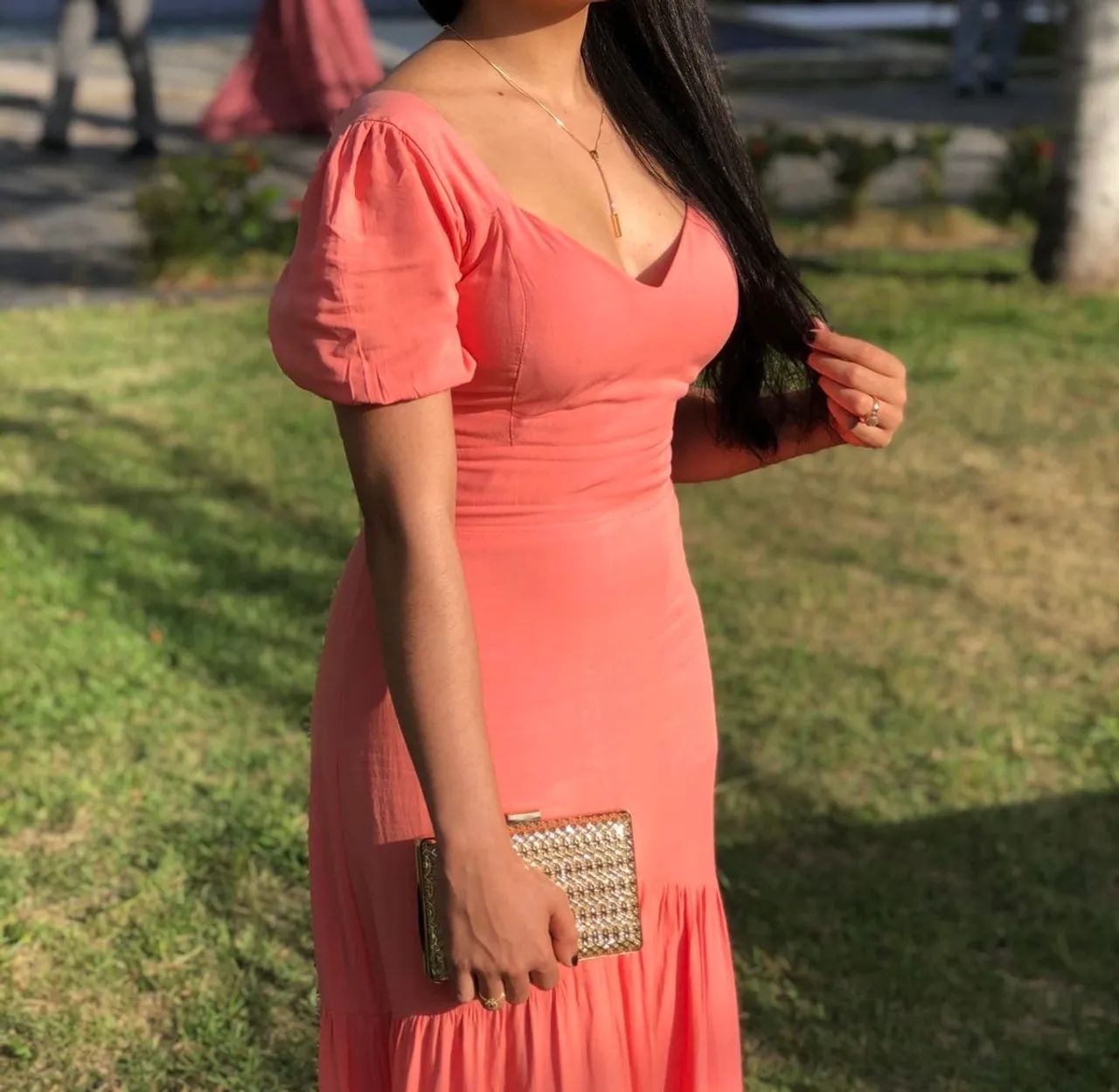 Vestido de festa salmão  - Foto 3