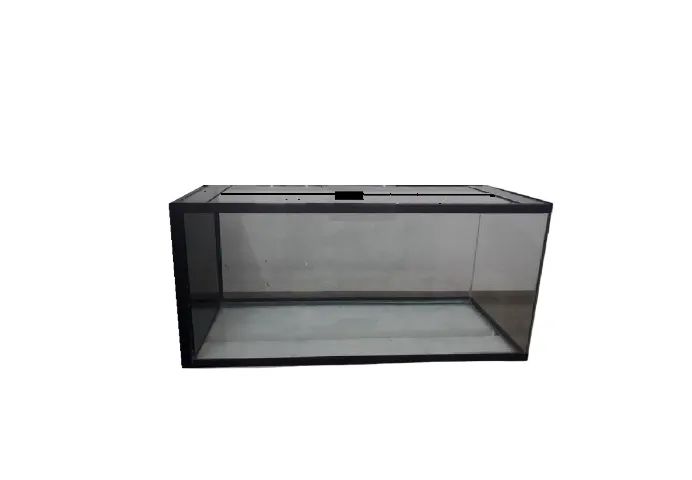 Aquário 120 Litros 80x40x40cm Vidro 6mm temperado + Tampa de Vidro + travas no fundo