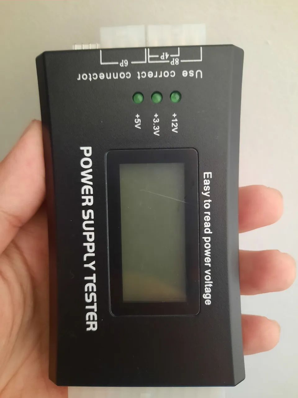Testador De Fonte Digital Lcd Alimentação Atx 