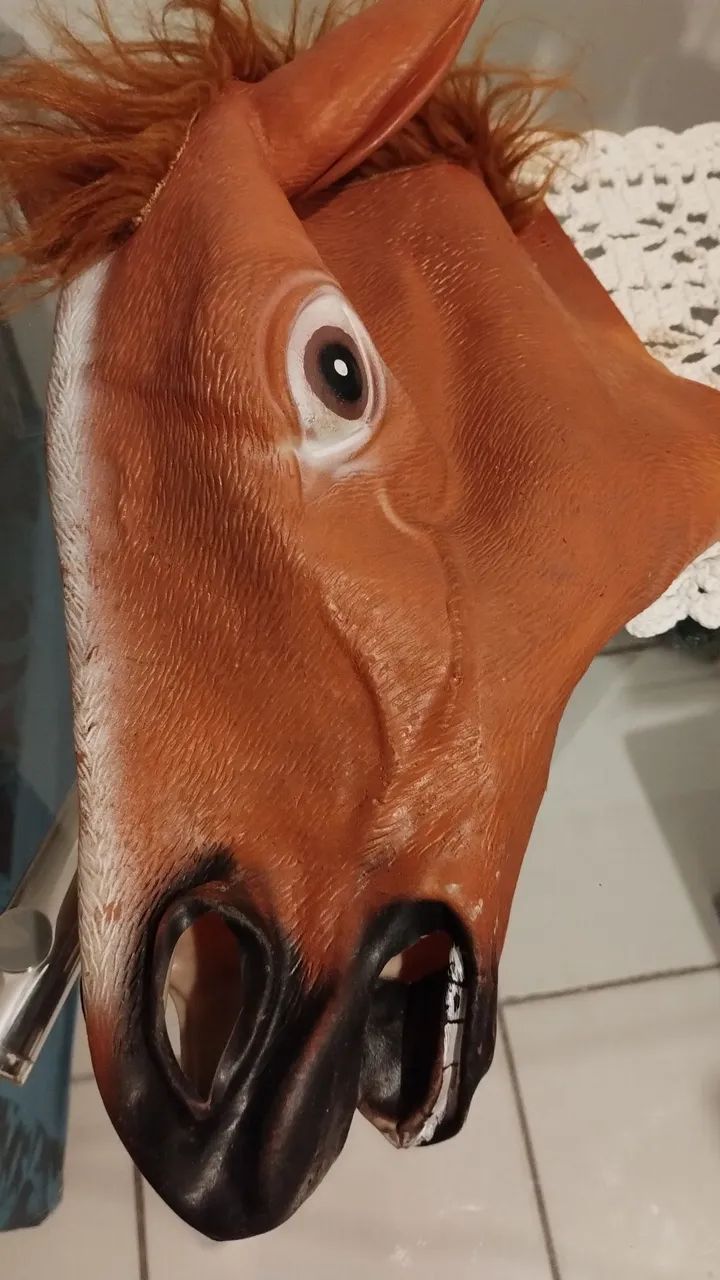 Máscara cabeça de cavalo  - Foto 2