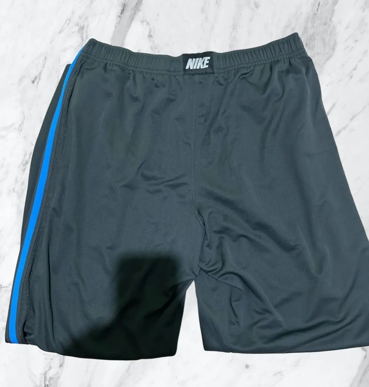 Calça Nike sport - Preta com Azul - Tamanho G - Foto 2