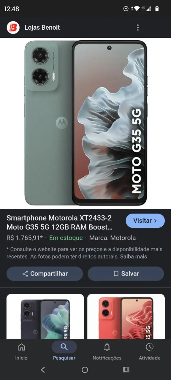 G35 novo na caixa completo