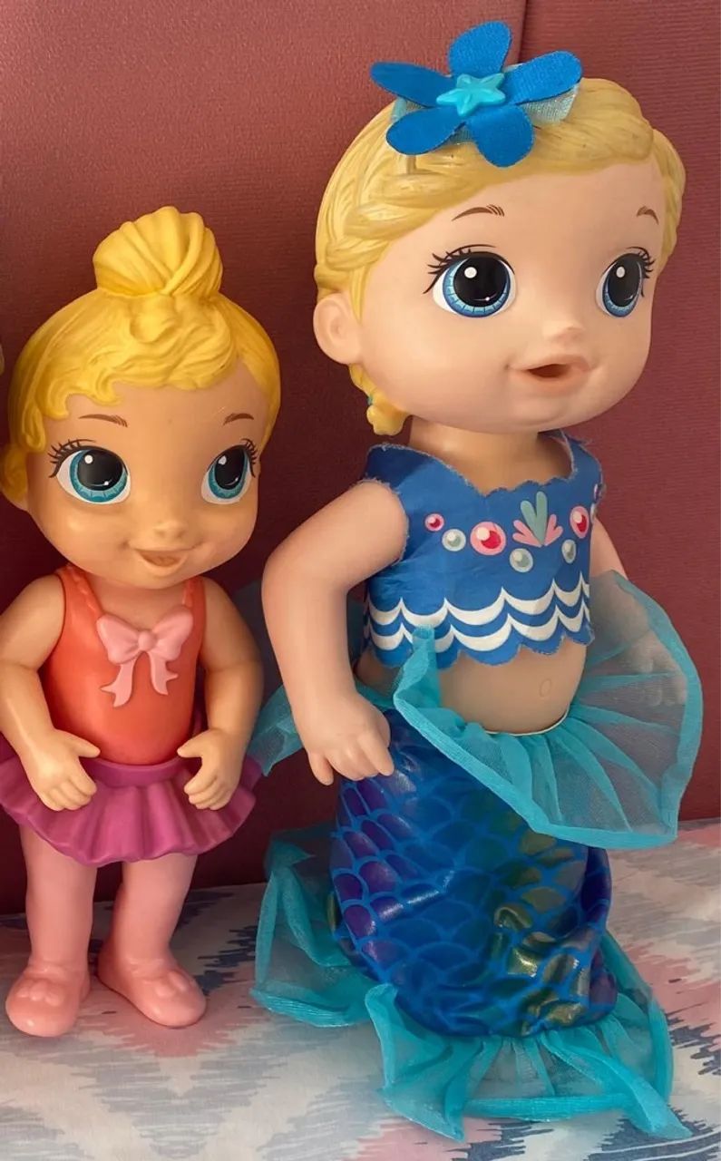 Bonecas Baby Alive bailarina e sereia