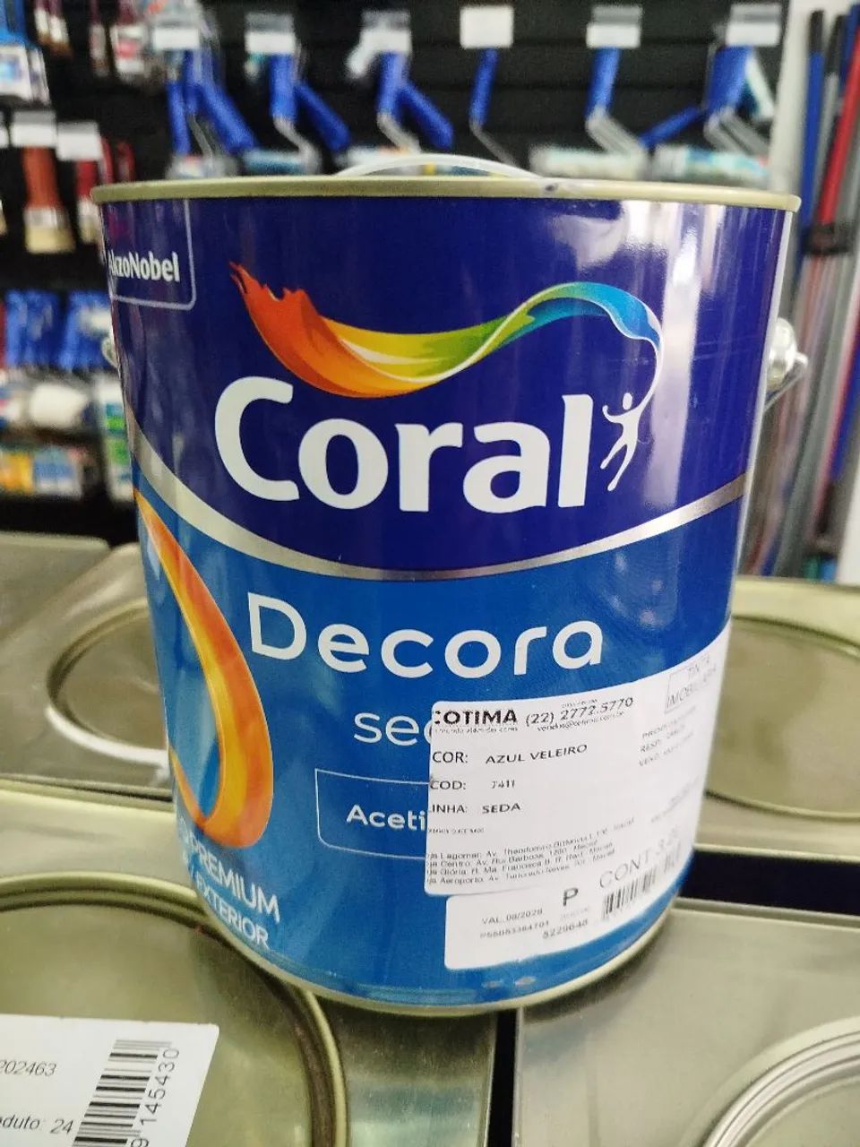 TINTA DECORA SEDA CORAL AZUL VELEIRO