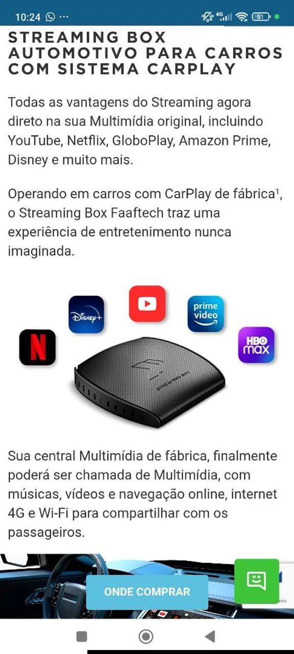 STREAMINGBOX FAAFTECH 64GB NOVO - Foto 3