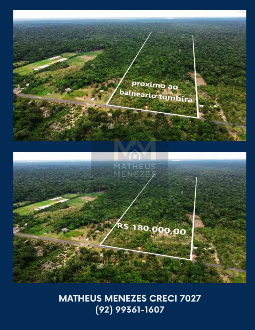 Terreno com Igarapé Cristalino no Km 45 de Novo Airão - Oportunidade Única! - Foto 4