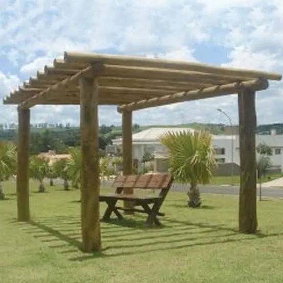 Pergolado ou Caramanchão Em Eucalipto Tratado  - Foto 2