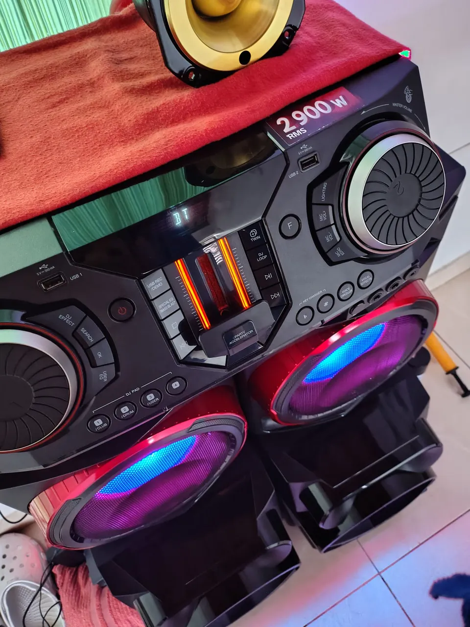Som Mini System LG CL88 2900W RMS modificado