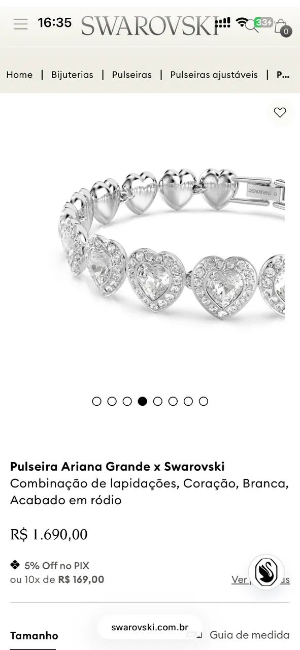 Pulseira Swarovski