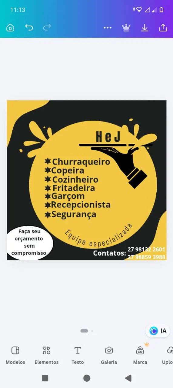 Profissionais para seu evento 