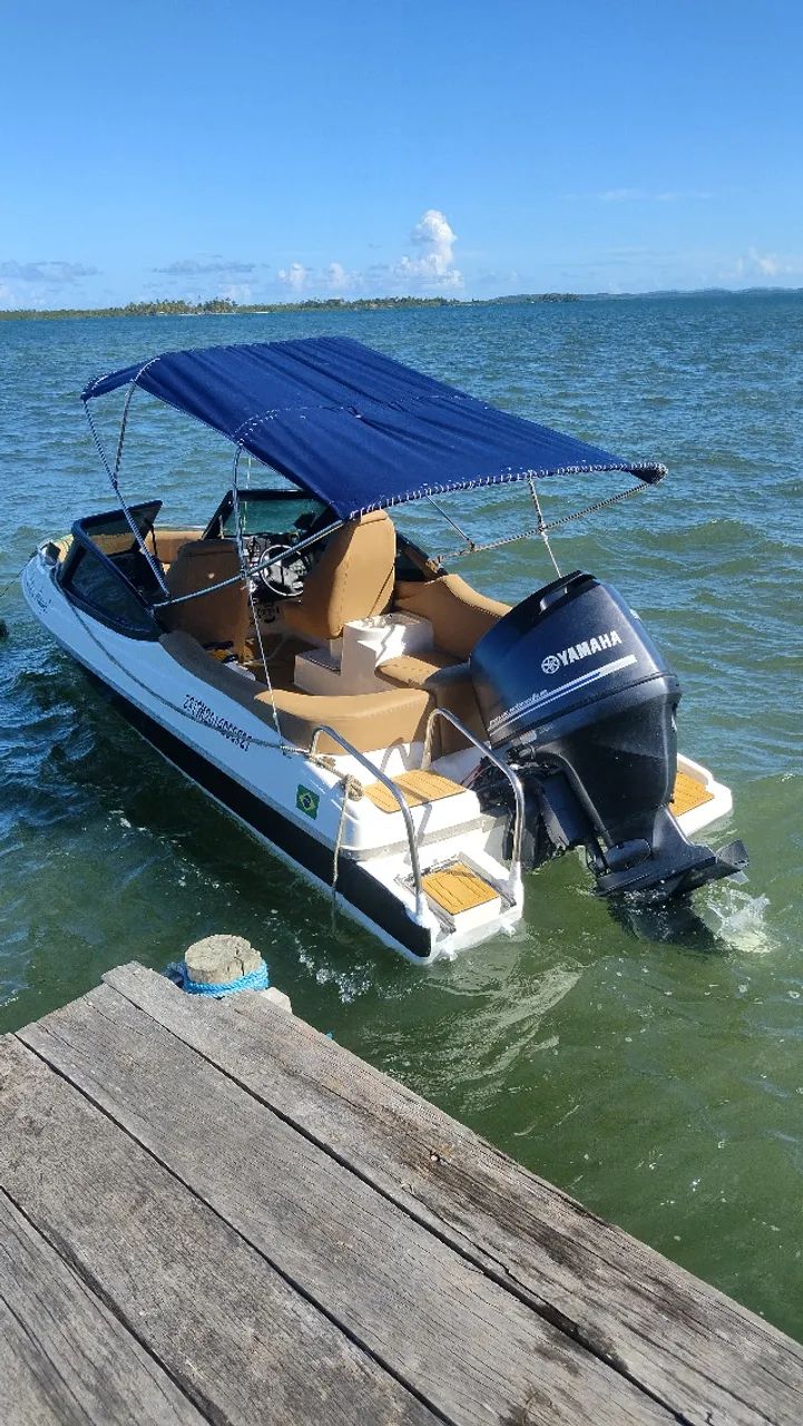 Lancha modelo Fliper 18 Pés motor YAMAHA 90 hp 4 tempos GPS Garmin - Foto 3