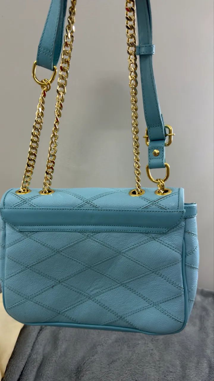 Bolsa azul Carmem Steffens  - Foto 3