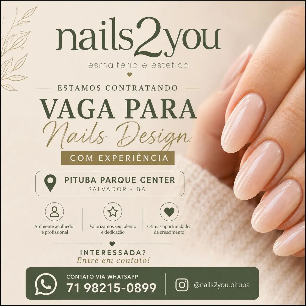 Oportunidade para Nails Design