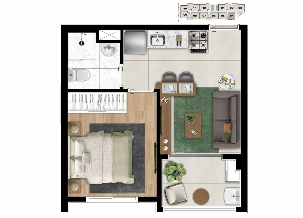 PLANTA 28m²