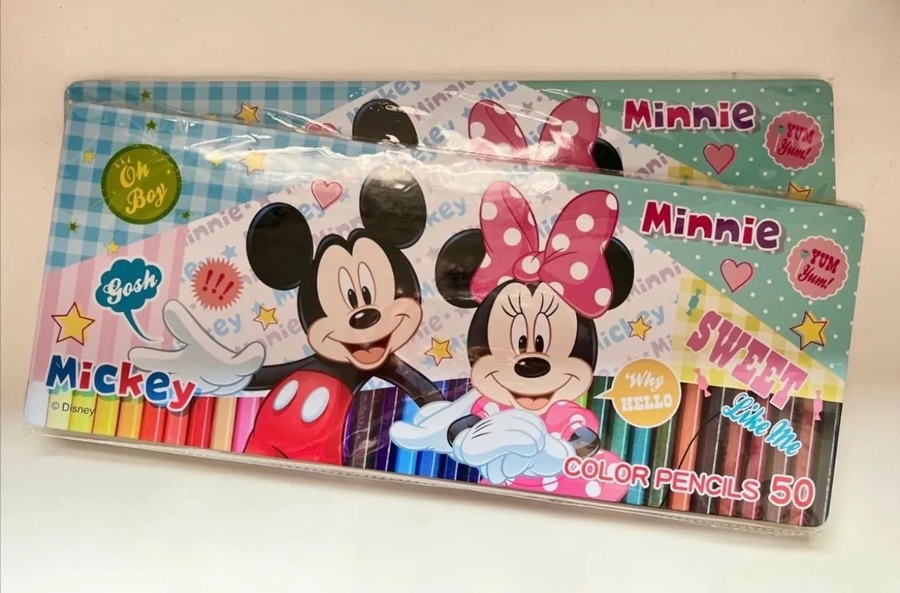 Caixa de Lápis de Cor Disney - 50 cores