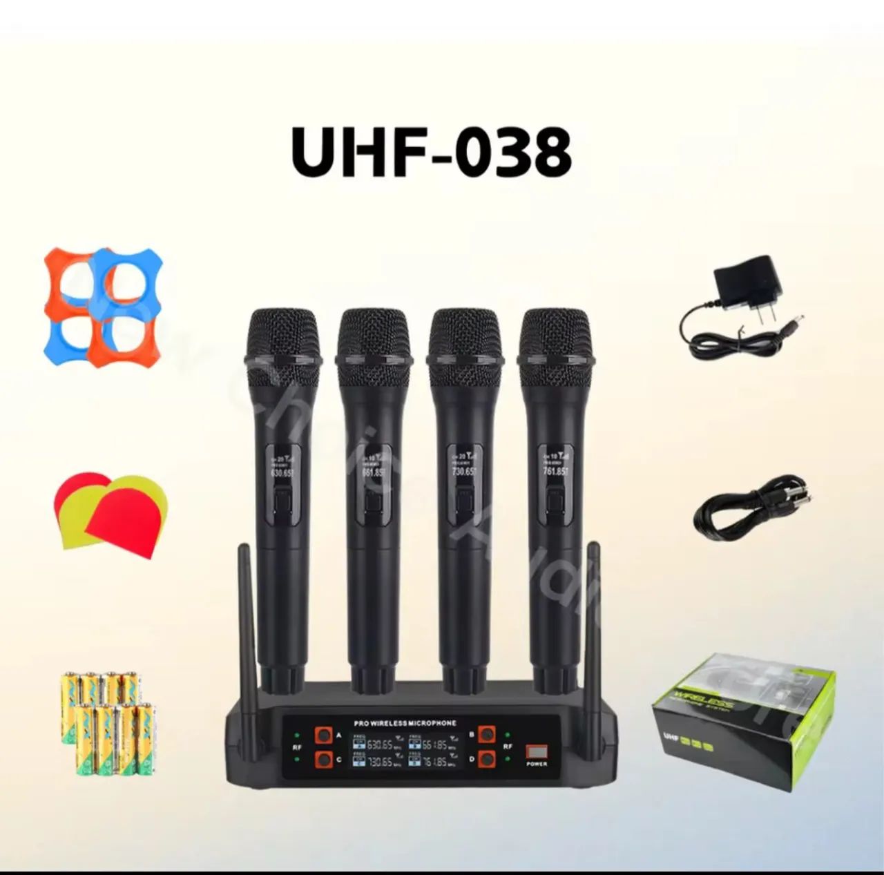 Black Friday, Kit 4 Microfones Sem Fio Recarregável