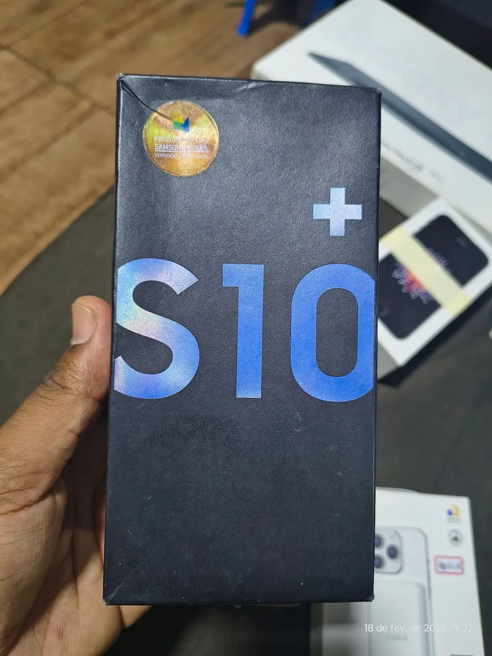 Caixa original Samsung S10+
