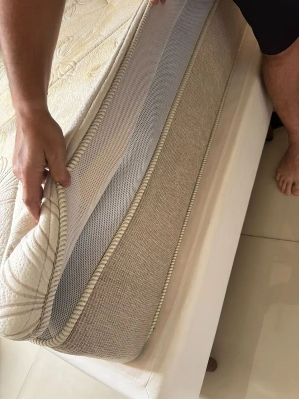 Cama Queen + box (super conservada) - Foto 3
