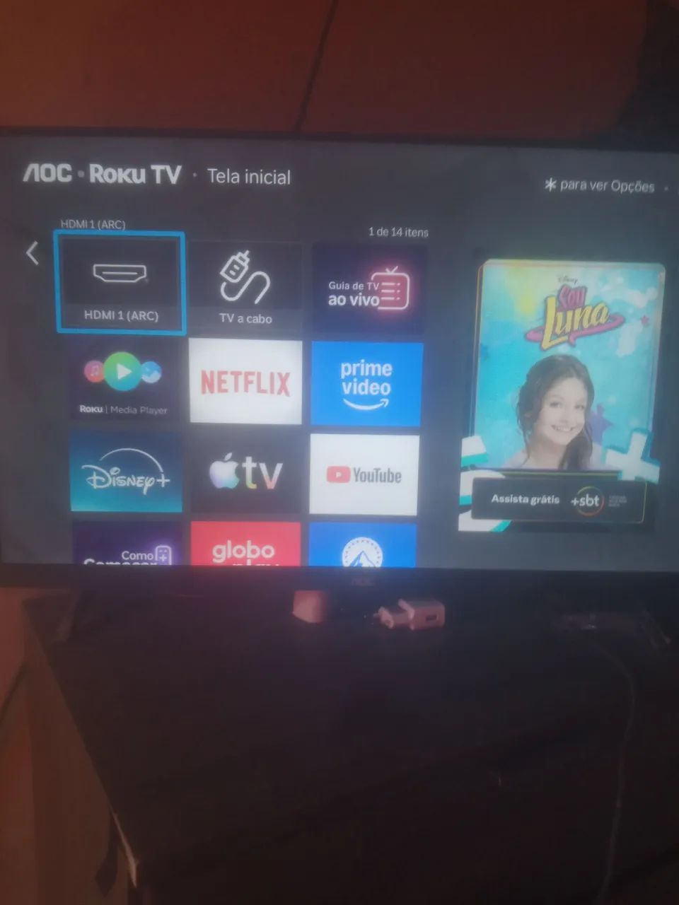 Vendo TV 32 polegadas smart  em perfeito estado bem conservada e sem problema  algum  - Foto 2