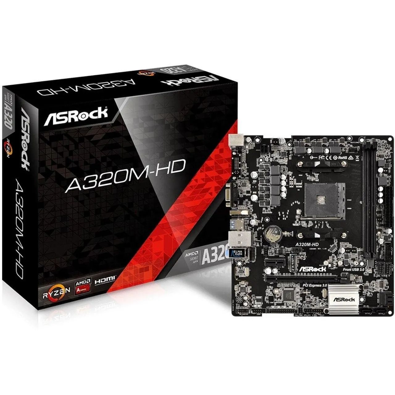 Placa-Mãe A320M-HD em Ótimo estado
