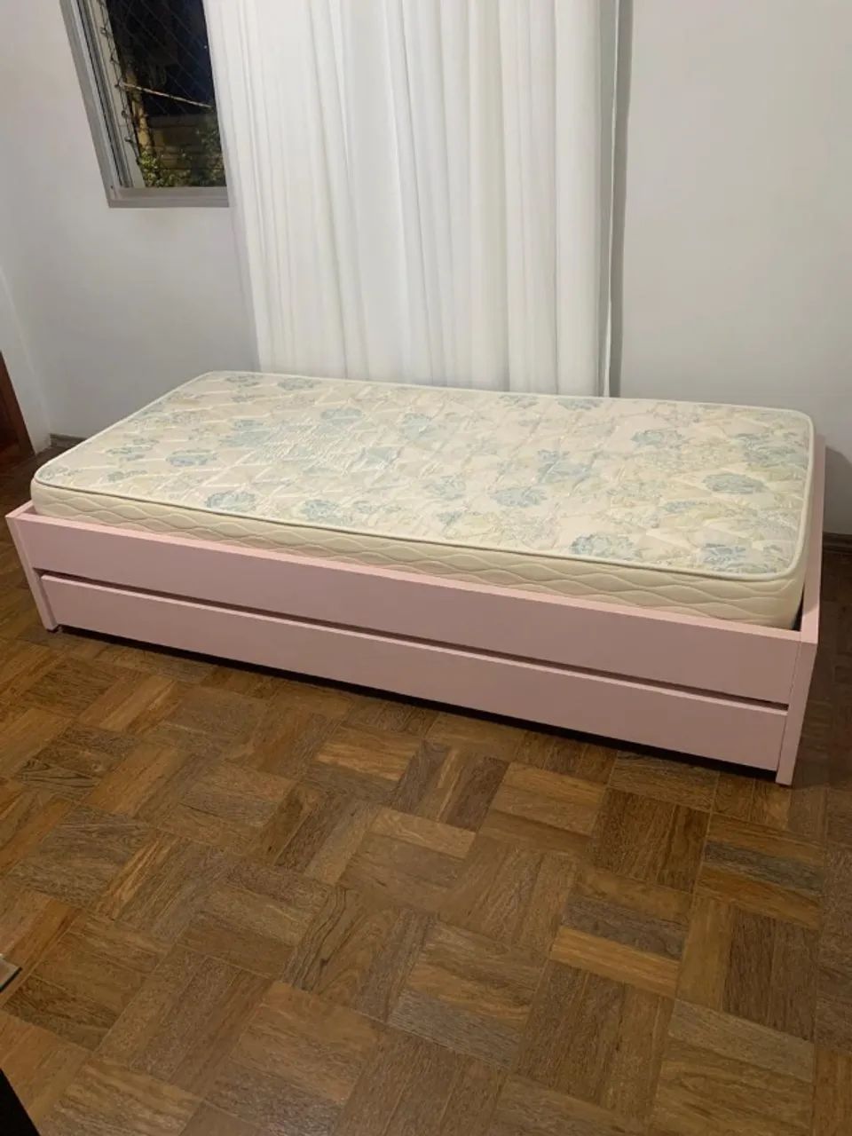 Bicama solteiro com cama auxiliar em madeira - Foto 3