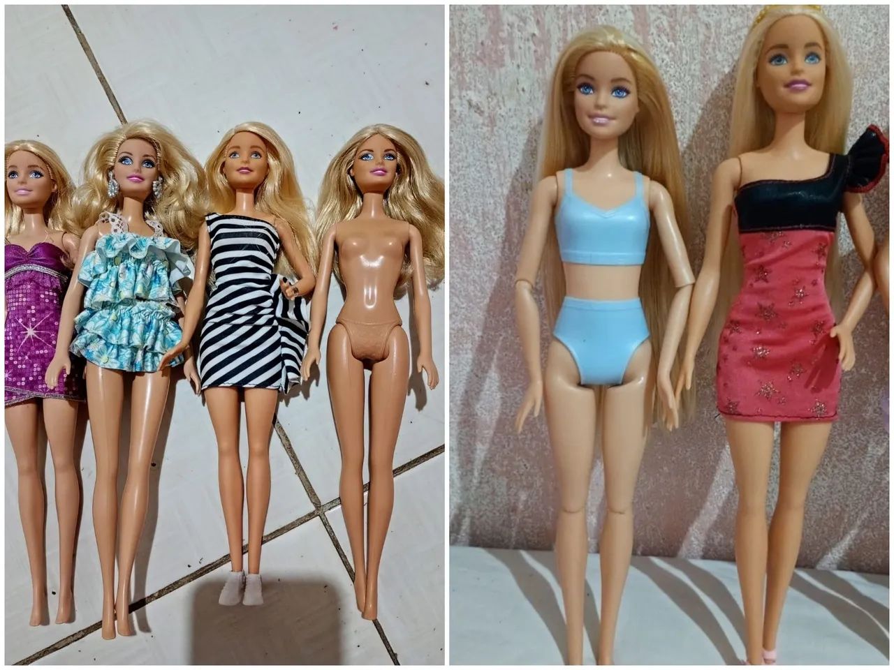 Lote com 6 lindas Barbies 