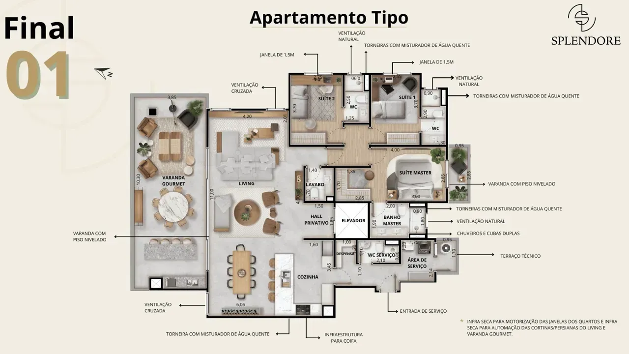 PLANTA 195m²