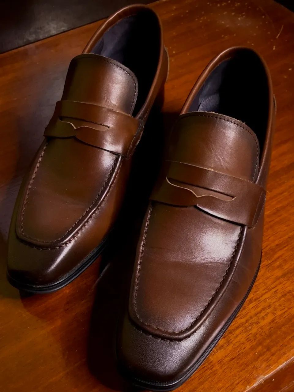 Sapato Loafer Penny Masculino Social | Marrom/Preto