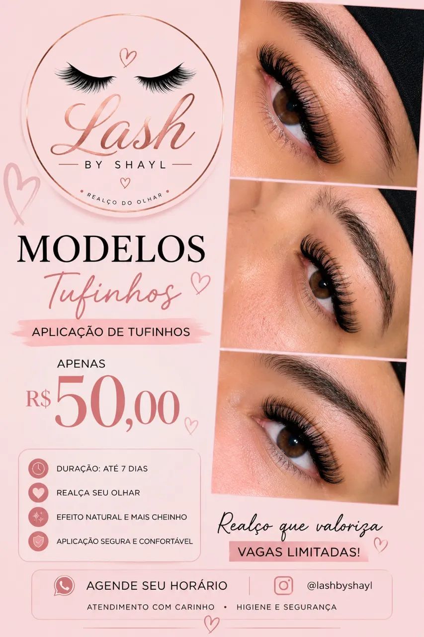 Aplicação de tufinhos- R$50