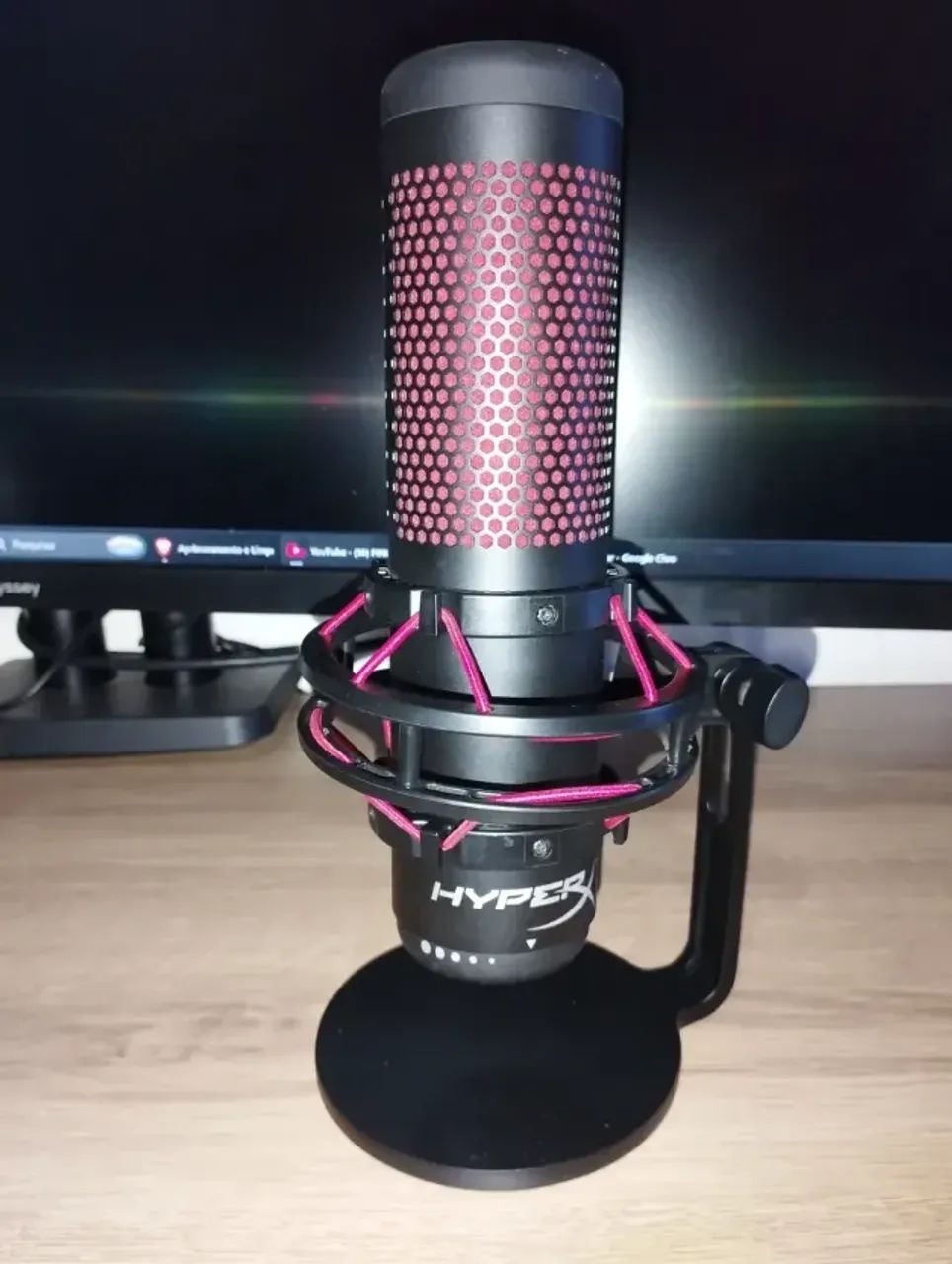 Microfone Condensador Gamer Hyperx Quadcast Usb (usado) - Foto 4